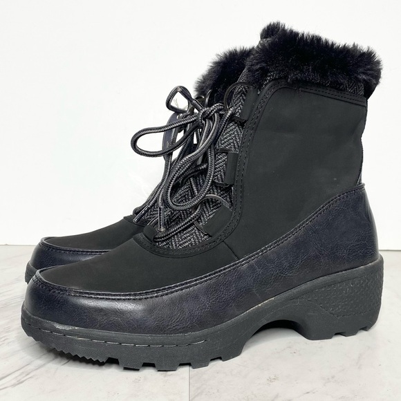 New! JBU Marco Weather Ready Black Winter Boot 7M - Picture 1 of 14